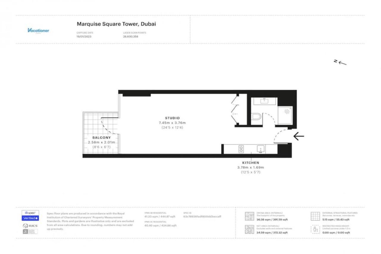 Marquise Square Tower, Business Bay - Bright *